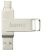 Hama 00182491, Hama C-Rotate Pro (128 GB, USB A, USB C, USB 3.1, USB 3.0) Silber