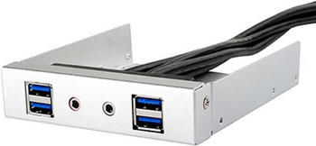 SilverStone 4 Port USB 3.0 Frontpanel (FP32-E) silber