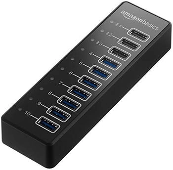 AmazonBasics 10 Port USB 3.0 Hub schwarz