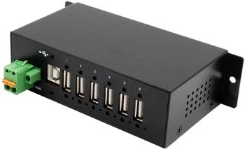 Exsys USB 2.0 Industrie-Hub 6 Port mit Din-Rail Montage, 15kV ESD (EX-1596HMVS)