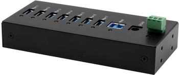 Exsys USB 3.2 Gen 1 HUB 7-Port Metall-Gehäuse mit DIN-Rail und Wandmontage (EX-11247HMS)