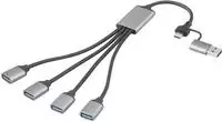 Renkforce RF-6861934 USB-Hub 4 Port USB-A USB 3.0 5 GBit/s mit...