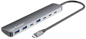 Manhattan USB-C Hub 3x USB-C 3.2 + 1x USB-C, 10G/5G (181167)