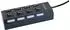 Schwaiger UH4013 USB 2.0 Hub 4-Port 480Mbit/s passiv, schwarz (UH4 013)