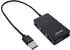 InLine USB 2.0 Hub 4-Port, schwarz, Kabel 30cm (33293I)