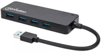 Manhattan USB-A 4-Port Hub, USB 3.2 Gen 1, 5Gbps (164900)