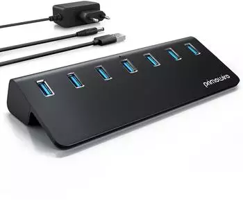 Primewire USB 3.2 Gen2 Hub, 7-Port aktiv mit Netzteil, 10Gbit/s