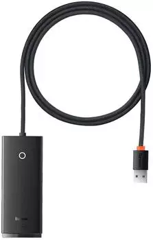 Baseus Lite Series USB-A Hub 4x USB 3.0, 5Gb/s, 1m, schwarz (WKQX030101)