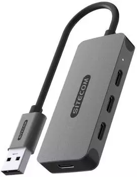 Sitecom CN-5008 USB-A zu 4x USB-C Hub, 5Gbit/s, 15cm (B-9052)