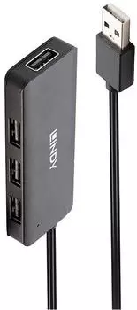 Lindy USB 2.0 Hub 4-Port, 480Mbit/s (42986)