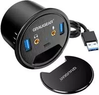 GRAUGEAR G-THUB-AU-60 Schnittstellen-Hub USB 3.2 Gen 1 (3.1 Gen 1) Type-A Schwarz