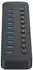 Orico CT2U3-10AB USB-Hub 10-Port USB-A 3.0 mit Schaltern, schwarz (CT2U3-10AB)
