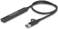 DeLOCK 4 Slim USB Hub mit USB Type-C&trade; oder USB Typ-A &aacute;