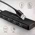 Axagon HUE-C1A Superspeed USB-A Travel Hub, 4x USB 3.0, 20cm, schwarz (HUE-C1A)