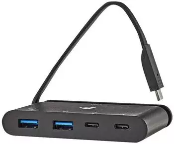 Nedis USB-C Hub USB 3.1 Super Speed 4-Port 100W schwarz (TCARF250BK)