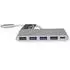 Roline USB 3.2 Gen 1 Hub, 4x USB-A + 1x PD, USB-C, silber (14.02.5061)