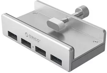 Orico MH4PU USB-A 3.0 Hub 4-Port Tischklemme, silber (hurtel_6942227137982)