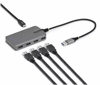 StarTech 4-Port USB-A Hub 5Gbps, busbetrieben, USB-C-Eingang, 30cm Kabel (5G4AC-USB-A-HUB)