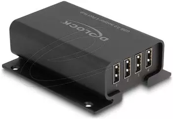 DeLock USB 2.0 Isolator Hub 4-Port, galvanische Trennung (64226)