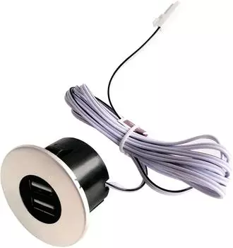 Kalb Einbau USB-Hub Edelstahl 12V (KA180024)