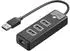 Orico PW3UR25-U3 USB-Hub 4-Port, 3x USB-A 3.0, 1x RJ45 2,5G Ethernet (PW3UR25-U3)