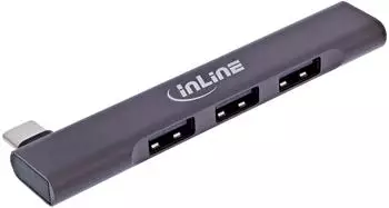 InLine Slim USB-C Hub 4-Port (1x USB 3.2 Gen.1, 3x USB 2.0) (33203N)