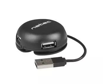 Natec Bumblebee USB 2.0 Hub 4-Port, schwarz (NHU-1330)