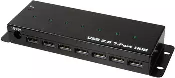LogiLink USB 2.0 Hub 7-Port, Metall, Industrieausführung (UA0318)