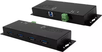 Exsys EX-1184HMVS-2 4-Port USB 3.2 Gen 1 Metall-Hub, 15kV ESD Überspannungsschutz (EX-1184HMVS-2)