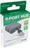 InLine USB 2.0 Hub 4-Port, quadratisch, Kabel 4cm, schwarz (33293L)