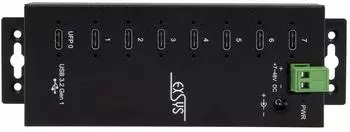 Exsys EX-1147HMVS USB-Hub 3.2 Gen 1 Type-C, schwarz, Metall (EX-1147HMVS)