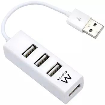 Ewent EW1122 USB-2.0-Hub, 4-Port, wei&szlig; (EW1122)