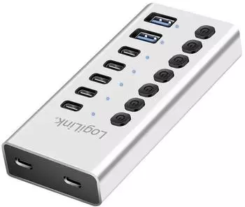LogiLink USB 3.2 Gen 1 Hub 7-Port USB-A/C Aluminium (UA0447)