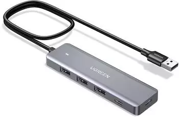 Ugreen USB Hub 3×USB-A 3.0 + 1×USB-C 5Gbps 60cm (15920)
