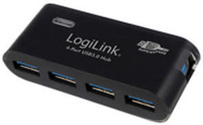 LogiLink 4 Ports USB 3.0 Hub (Schwarz)