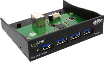 InLine 4 Port USB 3.0 Hub Frontpanel (33395B)