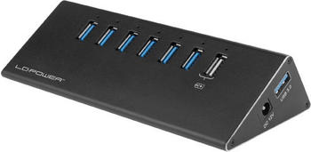LC Power 7 Port USB 3.0 Hub (LC-HUB-ALU-2B-7)