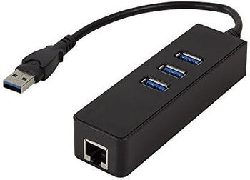 LogiLink 3-Port USB 3.0 Hub mit RJ45 (UA0173A)