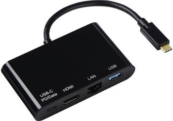 Hama 4 Port USB-C 3.1 HDMI Gigabit Ethernet Hub (00135731)