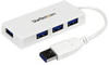StarTech 4 Port USB 3.0 SuperSpeed Mini Hub - Weiß