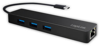 LogiLink 3 Port USB 3.0-C Hub / Gigabit Adapter (UA0313)