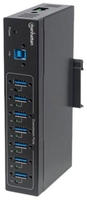 Manhattan 7-Port USB 3.0 Hub f&uuml;r Industrieanwendungen, Sieben USB 3.0 Typ A-Ports,