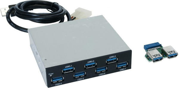 Exsys 7 Port USB 3.0 Frontpanel (EX-1167)