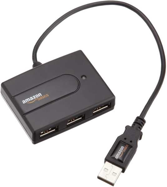 AmazonBasics Ultra Mini USB 2.0 Hub (HU2K44N3)