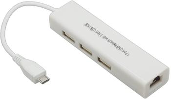 Sertronics 3-Port USB 2.0 Hub + Ethernet (125148)