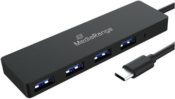 MediaRange USB Typ-C auf USB 3.0 Verteiler 1:4 (MRCS508)