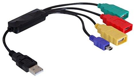 DeLock USB 2.0 externes 4-port HUB Kabel (61724)