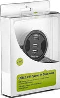 Goobay 3-fach USB 2.0 Hi-Speed Einbau-HUB/Verteiler - zum Einbau in 60 mm