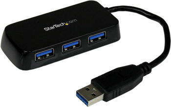 StarTech 4 Port USB 3.0 SuperSpeed Mini Hub - Schwarz