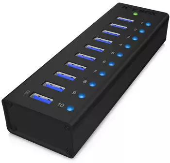Raidsonic Icy Box 10 Port USB 3.0 Hub (IB-AC6110)